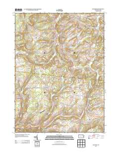 Dushore 2013 topographic map thumbnail