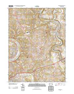 Donora 2013 topographic map thumbnail
