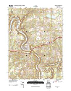 Emlenton 2013 topographic map thumbnail