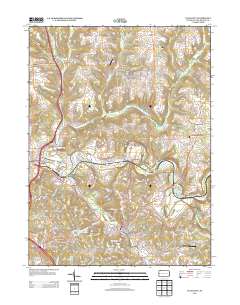 Evans City 2013 topographic map thumbnail