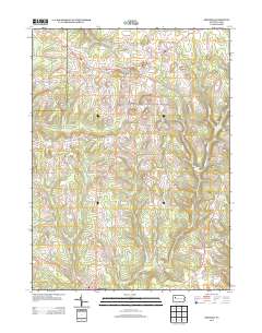 Fryburg 2013 topographic map thumbnail