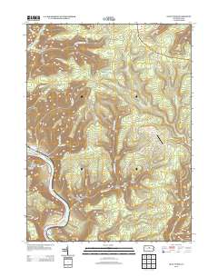 Glen Union 2013 topographic map thumbnail