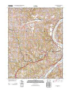 Glassport 2013 topographic map thumbnail