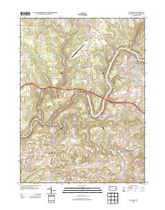 Clarion 2013 topographic map thumbnail
