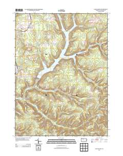 Glen Hazel 2013 topographic map thumbnail