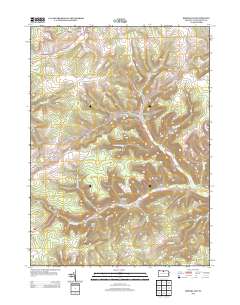 Brookland 2013 topographic map thumbnail