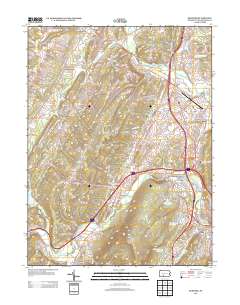 Bedford 2013 topographic map thumbnail