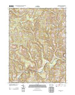 Mahaffey 2013 topographic map thumbnail