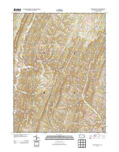 Chaneysville 2013 topographic map thumbnail