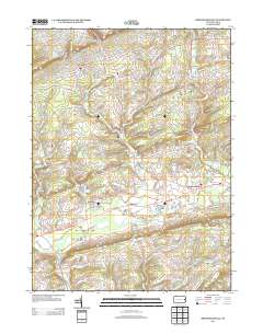 Brodheadsville 2013 topographic map thumbnail