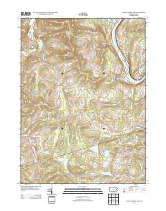 Center Moreland 2013 topographic map thumbnail