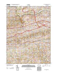 Valley Forge 2013 topographic map thumbnail