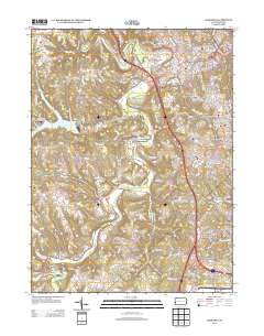 Aliquippa 2013 topographic map thumbnail