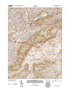 Allentown East 2013 topographic map thumbnail