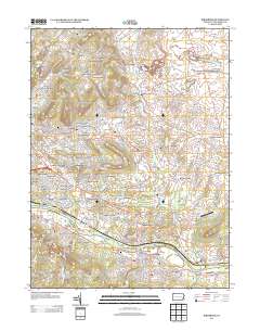 Birdsboro 2013 topographic map thumbnail