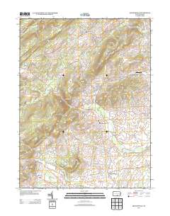 Arendtsville 2013 topographic map thumbnail