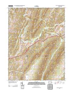 Burnt Cabins 2013 topographic map thumbnail