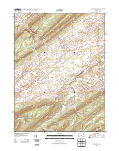 Centre Hall 2013 topographic map thumbnail