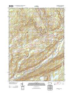 Bushkill 2013 topographic map thumbnail