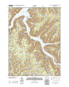 Cornplanter Bridge 2013 topographic map thumbnail