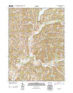 Elderton 2013 topographic map thumbnail