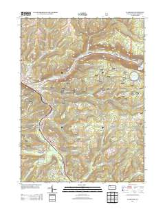 Clarendon 2013 topographic map thumbnail