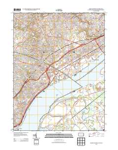 Marcus Hook 2013 topographic map thumbnail