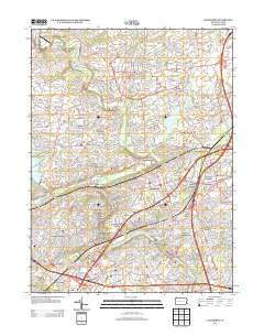 Langhorne 2013 topographic map thumbnail