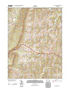 Hustontown 2013 topographic map thumbnail