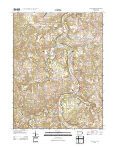 Masontown 2013 topographic map thumbnail