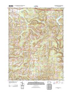 Luthersburg 2013 topographic map thumbnail
