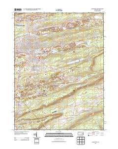 Hazleton 2013 topographic map thumbnail