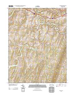 Mench 2013 topographic map thumbnail