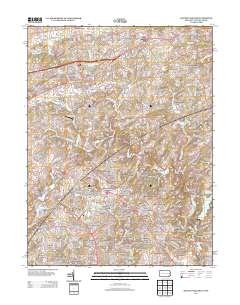 Kennett Square 2013 topographic map thumbnail