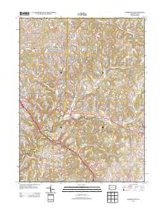Murrysville 2013 topographic map thumbnail