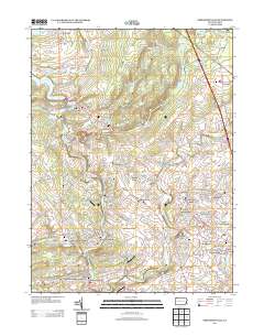 Perkiomenville 2013 topographic map thumbnail