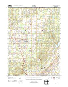 Quakertown 2013 topographic map thumbnail