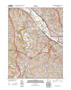 Pittsburgh West 2013 topographic map thumbnail