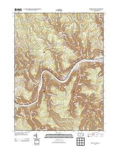 Renovo West 2013 topographic map thumbnail