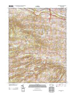 Pottstown 2013 topographic map thumbnail