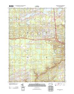 Pocono Pines 2013 topographic map thumbnail