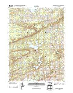 Pohopoco Mountain 2013 topographic map thumbnail