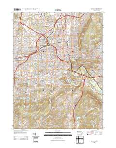 Reading 2013 topographic map thumbnail