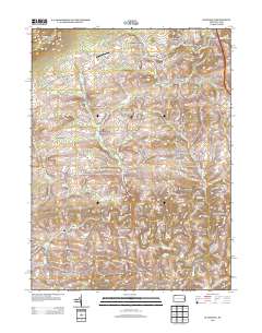 Slatedale 2013 topographic map thumbnail