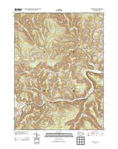Weedville 2013 topographic map thumbnail