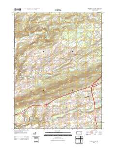 Sybertsville 2013 topographic map thumbnail