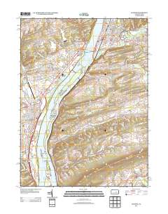 Sunbury 2013 topographic map thumbnail