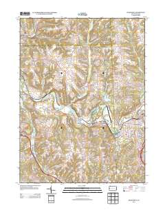 Zelienople 2013 topographic map thumbnail