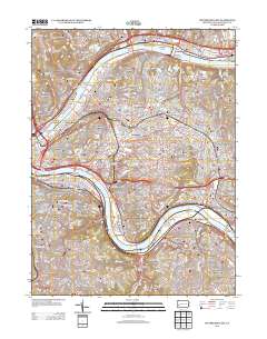 Pittsburgh East 2013 topographic map thumbnail