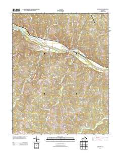 Arvonia 2013 topographic map thumbnail